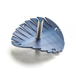 Adi Sidler Anodized Aluminum Waves Chanukah Dreidel Blue | Dreidels