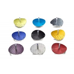 Adi Sidler Anodized Aluminum Waves Chanukah Dreidel Blue | Dreidels