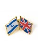 Israel Great Britain Flags Lapel Pin | Lapel Pins