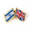 Israel Great Britain Flags Lapel Pin | Lapel Pins
