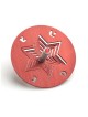 Adi Sidler Chanukah Dreidel with Stand Star of David Red | Dreidels