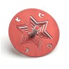 Adi Sidler Chanukah Dreidel with Stand Star of David Red | Dreidels