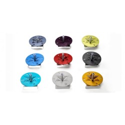 Adi Sidler Chanukah Dreidel with Stand Star of David Red | Dreidels