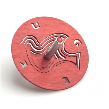 Adi Sidler Brushed Aluminum Chanukah Dreidel Dove of Pea... | Dreidels