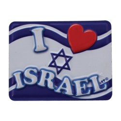 Aimant en plastique J'aime Israël | Aimants juifs