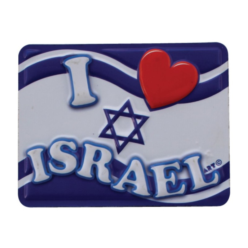 Plastic Magnet I Love Israel | Jewish Magnets