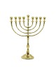 Tall Gold Color Classic Chanukah Menorah 16 Inches | Hanukkah Menorah