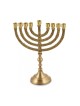 Gold Chanukah Menorah with Engraved Branches for... | Hanukkah Menorah