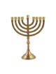 Gold Chanukah Menorah with Engraved Branches for... | Hanukkah Menorah
