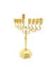 Decorative Gold Chanukah Menorah Filigree Design... | Hanukkah Menorah