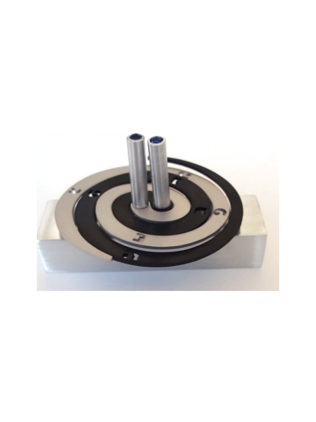 Adi Sidler Double Spiral Chanukah Dreidel Brushed Alumin... | Dreidels