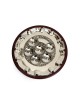 Stylish Silver Plated Seder Plate on Wood... | Jewish Gift from Israel
