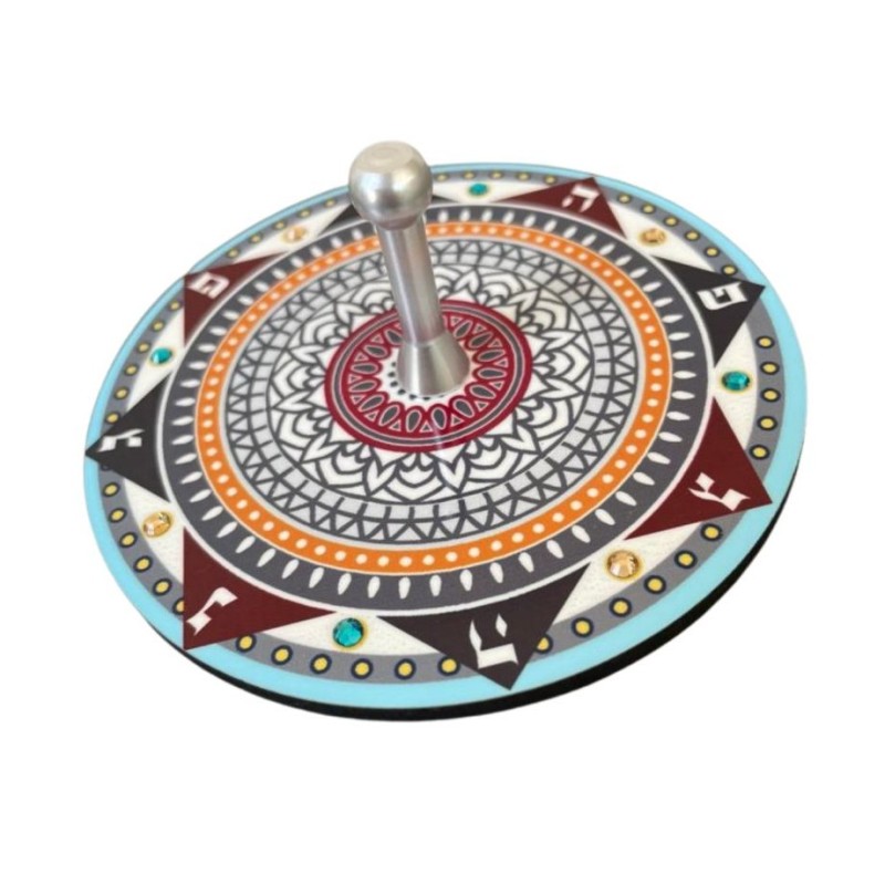 Dorit Judaica Decorative Dreidel with Stand Nes Gadol Ha... | Dreidels