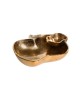 Gold Apple Shaped Tray with Attached Hone... | Jewish Gift from Israel