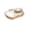 Rosh Hashanah Gold and White Enamel Apple... | Jewish Gift from Israel