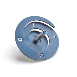 Adi Sidler Anodized Aluminum Spiral Dreidel Blue | Dreidels