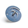 Adi Sidler Anodized Aluminum Spiral Dreidel Blue | Dreidels