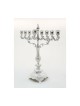 Large Silver Plated Chanukah Menorah Filigree De... | Hanukkah Menorah