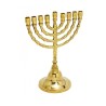 Small Classic Decorative Branches Gold Chanukah ... | Hanukkah Menorah