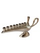 Small Aladdin Lamp Pewter Chanukah Menorah For C... | Hanukkah Menorah