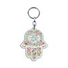 Dorit Judaica Decorative Hamsa Key Chain with F... | Judaica Keychains