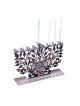 Dorit Judaica Laser Cut Chanukah Menorah with Po... | Hanukkah Menorah