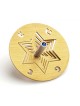 Adi Sidler Aluminum Chanukah Dreidel and Stand Star of D... | Dreidels
