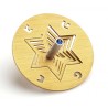 Adi Sidler Aluminum Chanukah Dreidel and Stand Star of D... | Dreidels