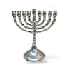 Small Classic Nickel Chanukah Menorah Decorative... | Hanukkah Menorah