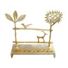 Shraga Landesman Cast Brass Hanukkah Menorah Tre... | Hanukkah Menorah