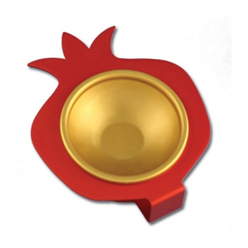 Shraga Landesman Aluminum Raised Red Pome... | Jewish Gift from Israel