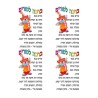 Stickers for Children Clown with Purim Bles... | Purim Music and Gifts