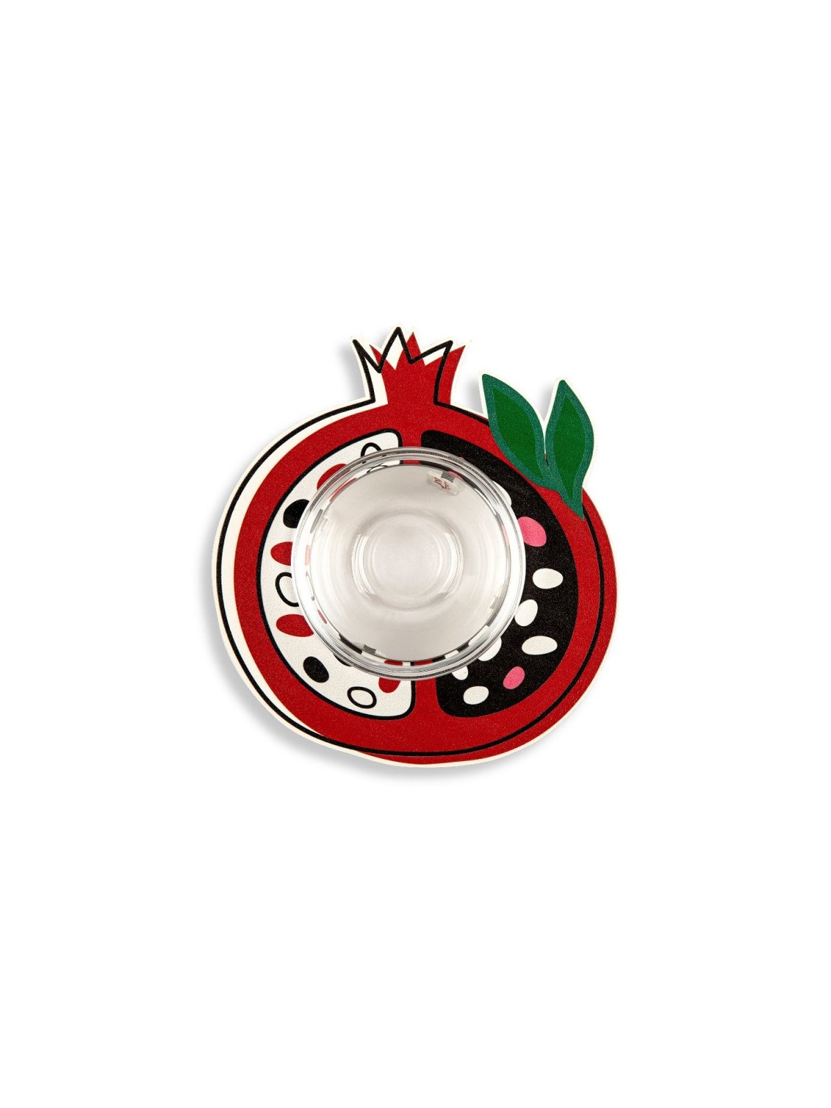 Dorit Judaica Pomegranate Shaped Honey Di... | Jewish Gift from Israel