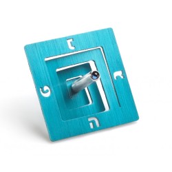 Adi Sidler Square Spiral Chanukah Dreidel Brushed Alumin... | Dreidels