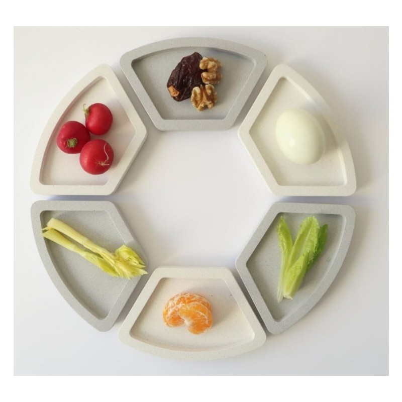 Graciela Noemi Handcrafted Modular Passover Seder Pl... | Seder Plates