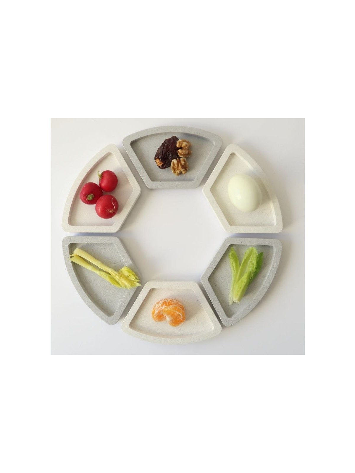 Graciela Noemi Handcrafted Modular Passover Seder Pl... | Seder Plates