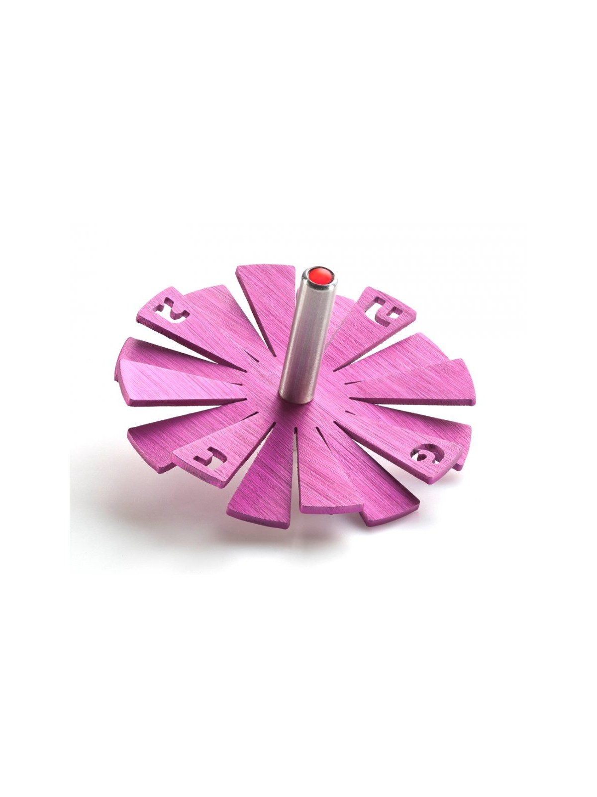 Adi Sidler Brushed Aluminum Chanukah Dreidel Flying Peta... | Dreidels