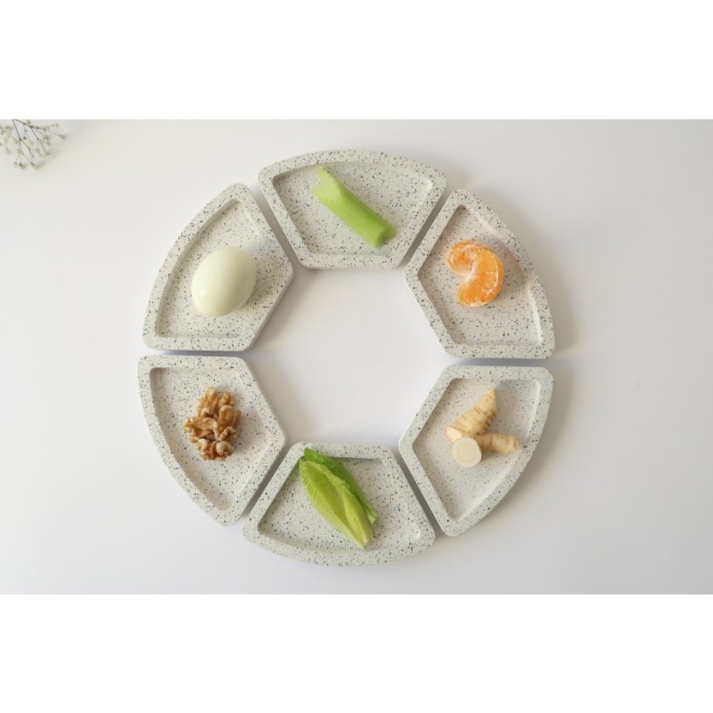 Graciela Noemi Handcrafted Modular Passover Seder Pl... | Seder Plates