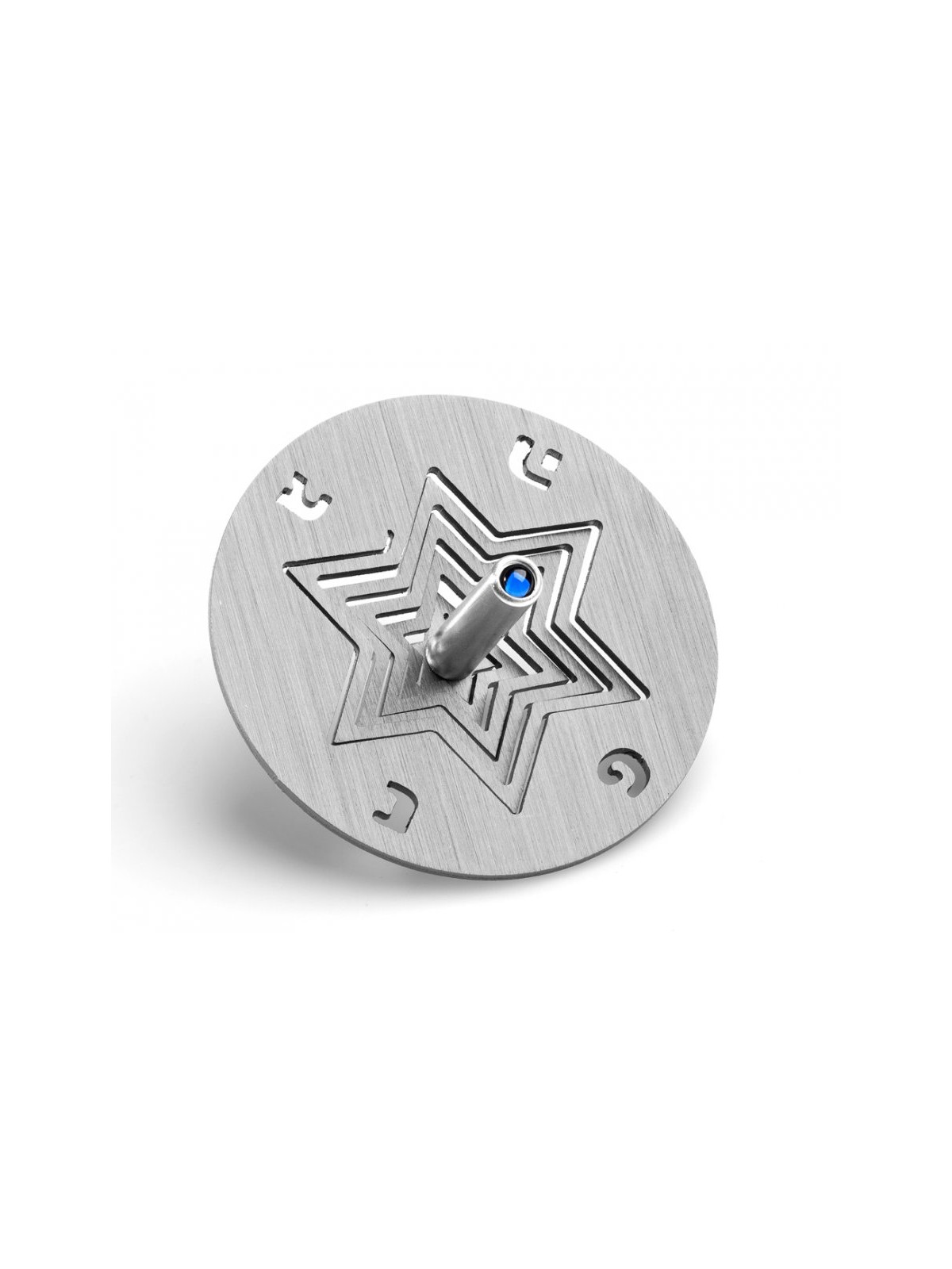 Adi Sidler Anodized Aluminum Chanukah Dreidel and Stand ... | Dreidels