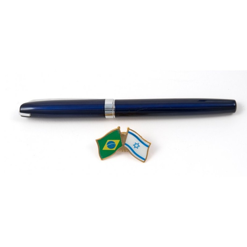 Israel Brazil Flags Lapel Pin | Lapel Pins