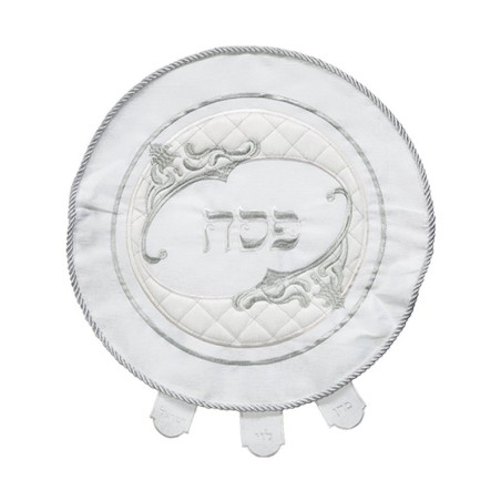 Passover Matzah Cover Circular Design wi... | Matzah & Afikoman Covers