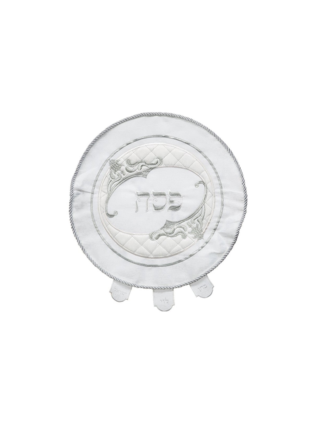Passover Matzah Cover Circular Design wi... | Matzah & Afikoman Covers