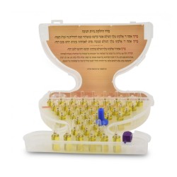 Hiddur Ready to Light Chanukah Menorah Set Pre fill... | Oil & Candles