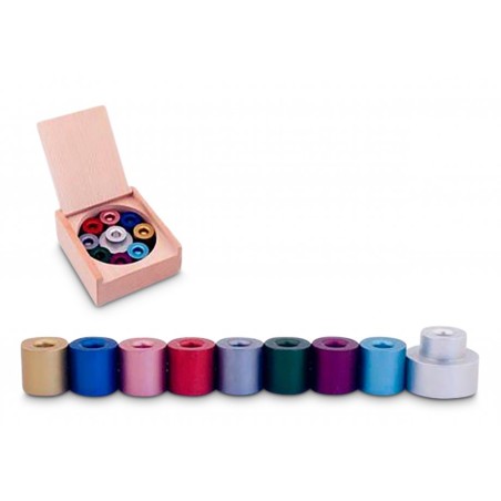 Agayof Compact Modular Colorful Menorah with Sto... | Hanukkah Menorah