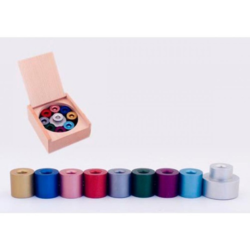 Agayof Compact Modular Colorful Menorah with Sto... | Hanukkah Menorah