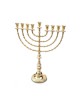 Extra Large Gold Brass Chanukah Menorah Beaded D... | Hanukkah Menorah