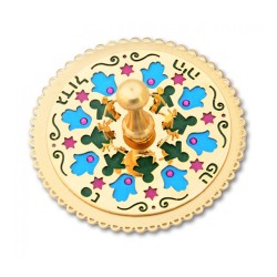 Dancing Children Hamsa Dreidel by Ester Shahaf | Dreidels