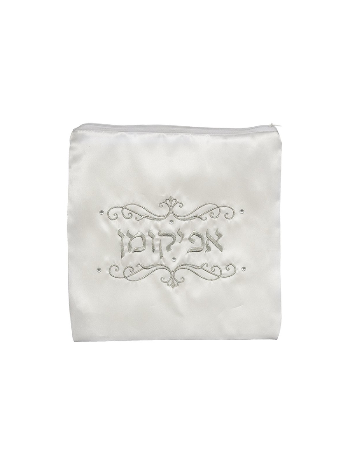 Satin Afikoman Bag Ornamental Leaf Desig... | Matzah & Afikoman Covers