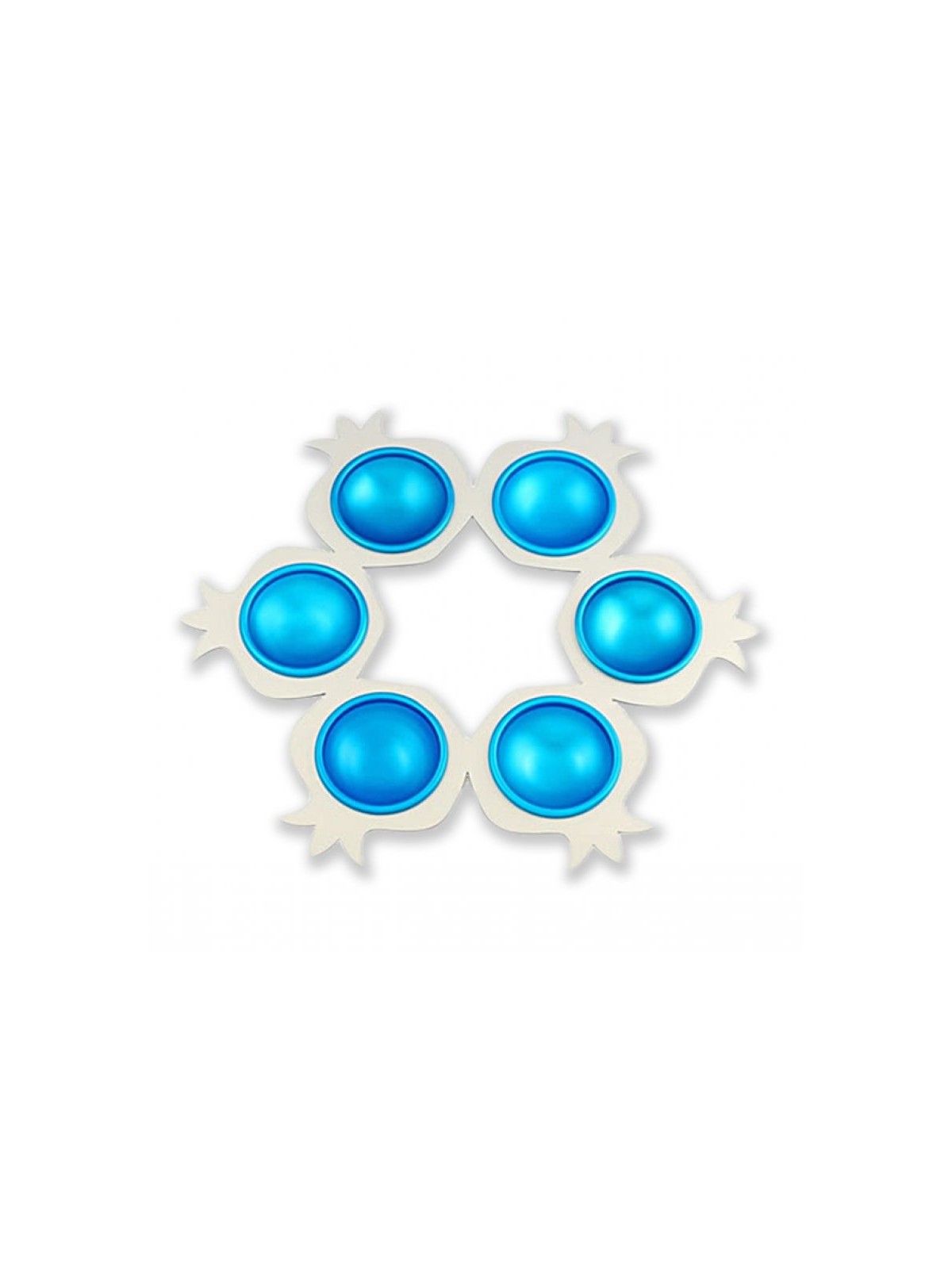 Shraga Landesman Aluminum Seder Plate Pomegranate Sh... | Seder Plates