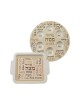 Set Melamine Passover Seder Plate and Matzah Tray Sc... | Seder Plates